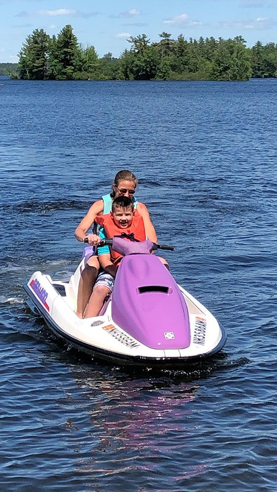 Jet Skiing on Lake Cobbosseecontee