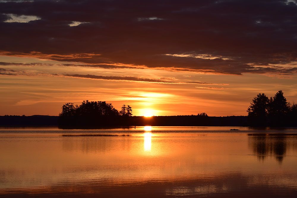 Sunrise on Lake Cobbosseecontee