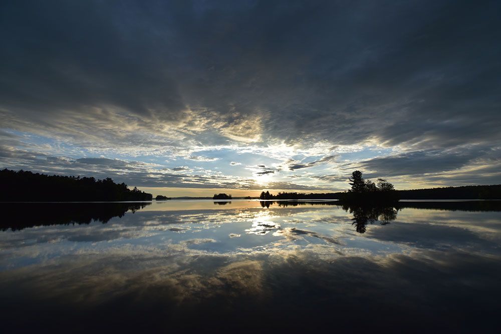 Sunrise on Lake Cobbosseecontee