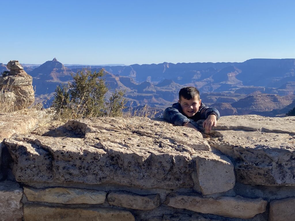 "Falling" over the edge of Grand Canyon