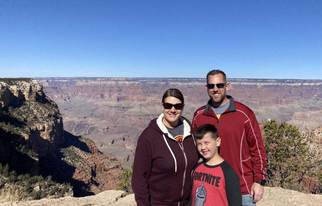 Family Photo at Grand Canyon