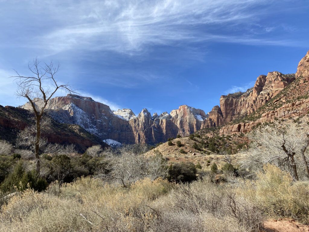 Views on Pa'rus Trail at Zion NPS